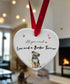 Love and a Border Terrier Ceramic Heart